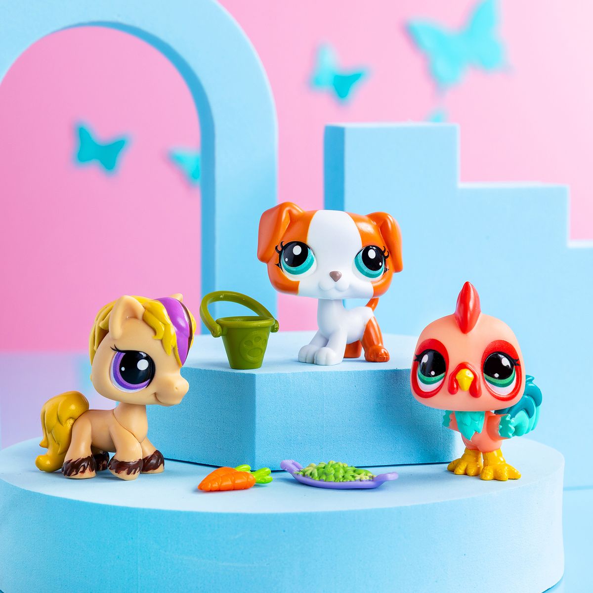 LITTLEST PET SHOP - Figuras Mascotas Pack X3 Aleatorio Littlest Pet Shop