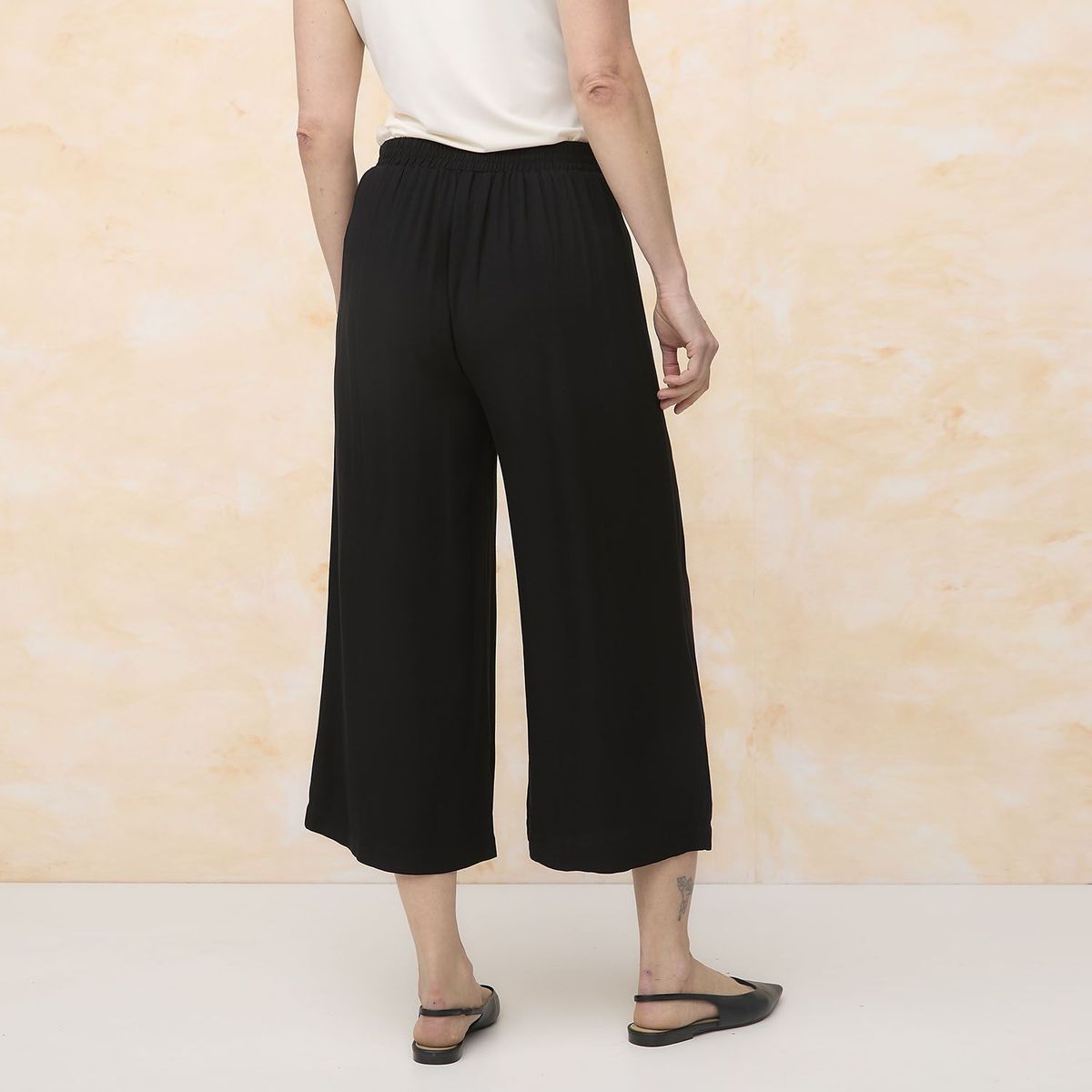 STEFANO COCCI - Pantalón Wide Leg Tiro Medio Mujer Stefano Cocci
