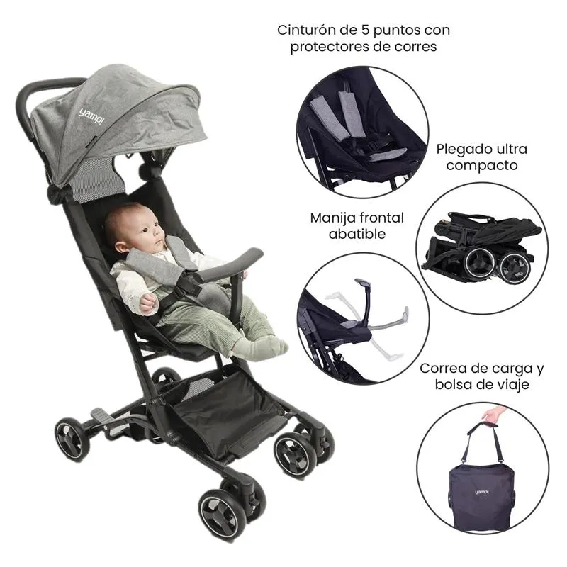 YAMP - Coche Ultra Compacto Bebé Dubai Yamp