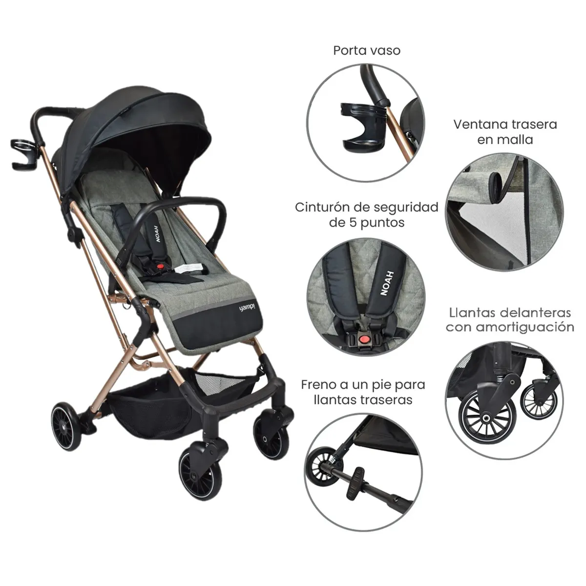 YAMP - Coche Paseo Compacto Noah Yamp