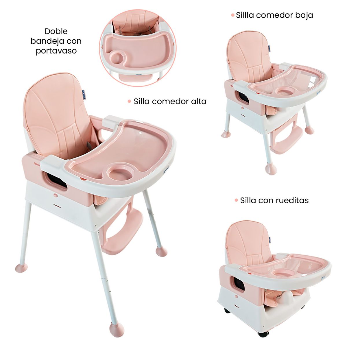 PRIORI - Silla De Comer Bebé 4 En 1 Yaris Priori