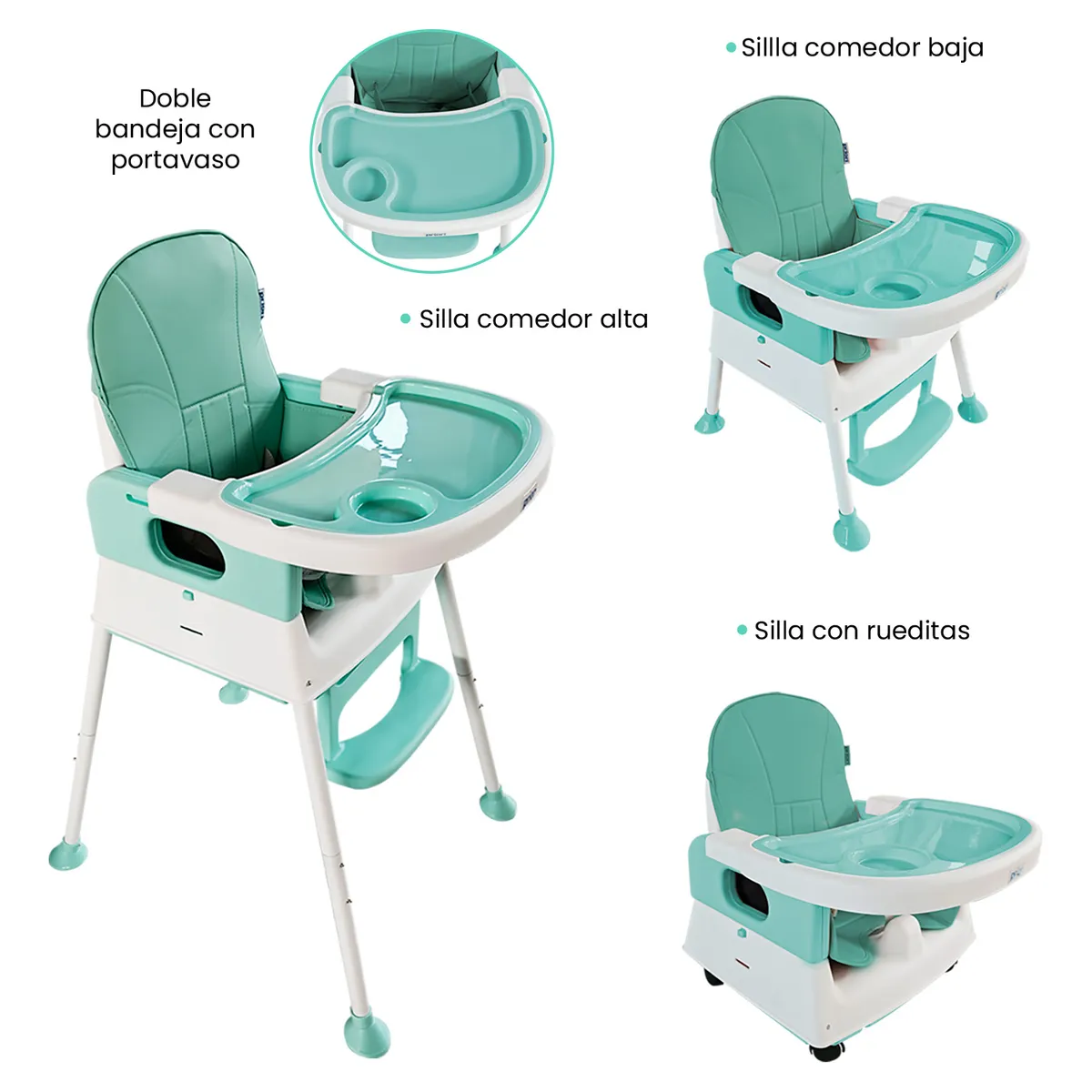 PRIORI - Silla De Comer Bebé 4 En 1 Yaris Priori