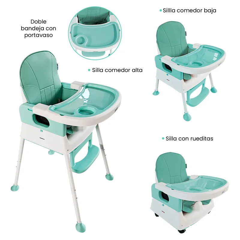 PRIORI - Silla De Comer Bebé 4 En 1 Yaris Priori