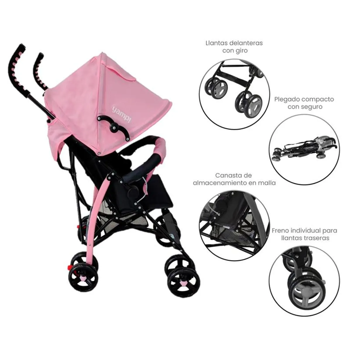 YAMP - Coche Bastón Bebé Lisboa Yamp