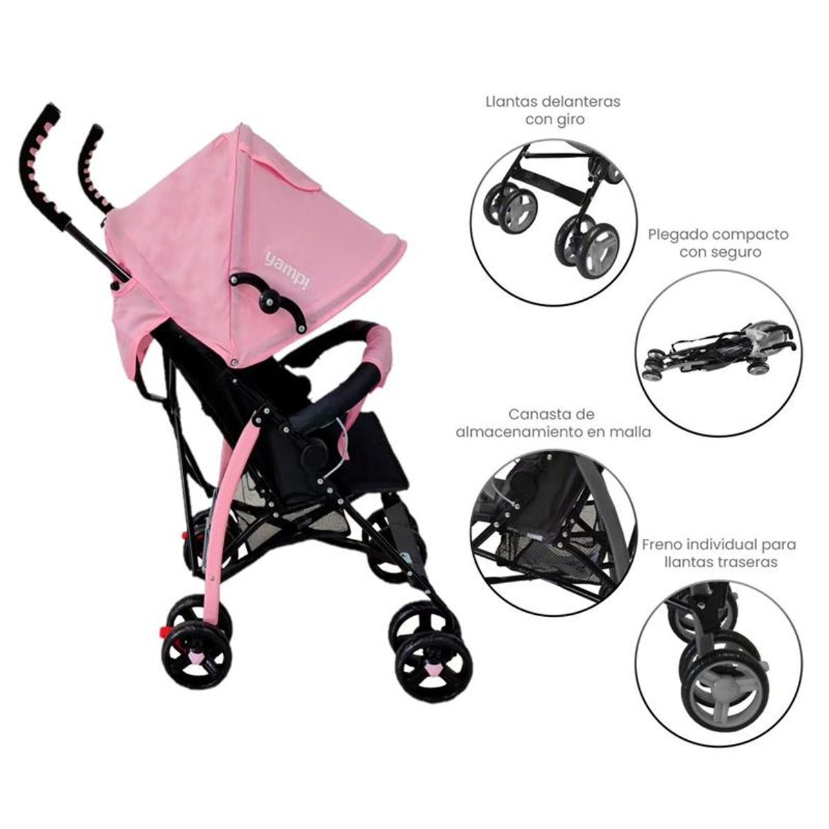 YAMP - Coche Bastón Bebé Lisboa Yamp