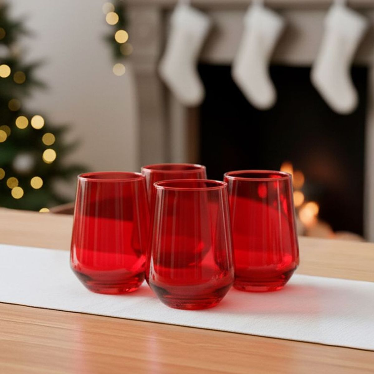 ROBERTA ALLEN - Set X4 Vasos Rojos 410 Ml