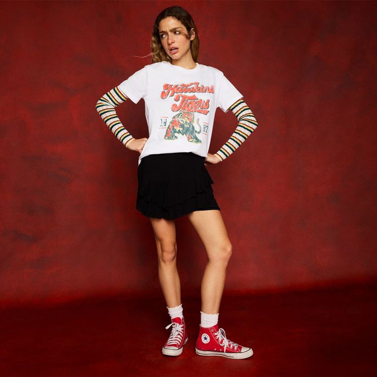 SYBILLA - Polo Manga Corta Stranger Things Mujer Sybilla