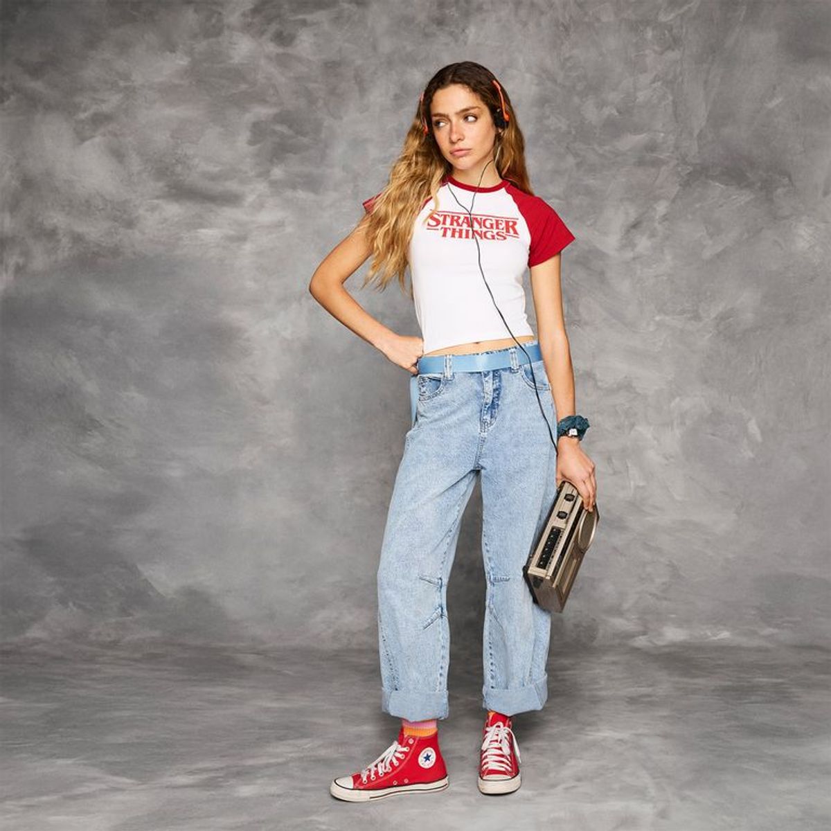 SYBILLA - Polo Manga Corta Stranger Things Mujer Sybilla