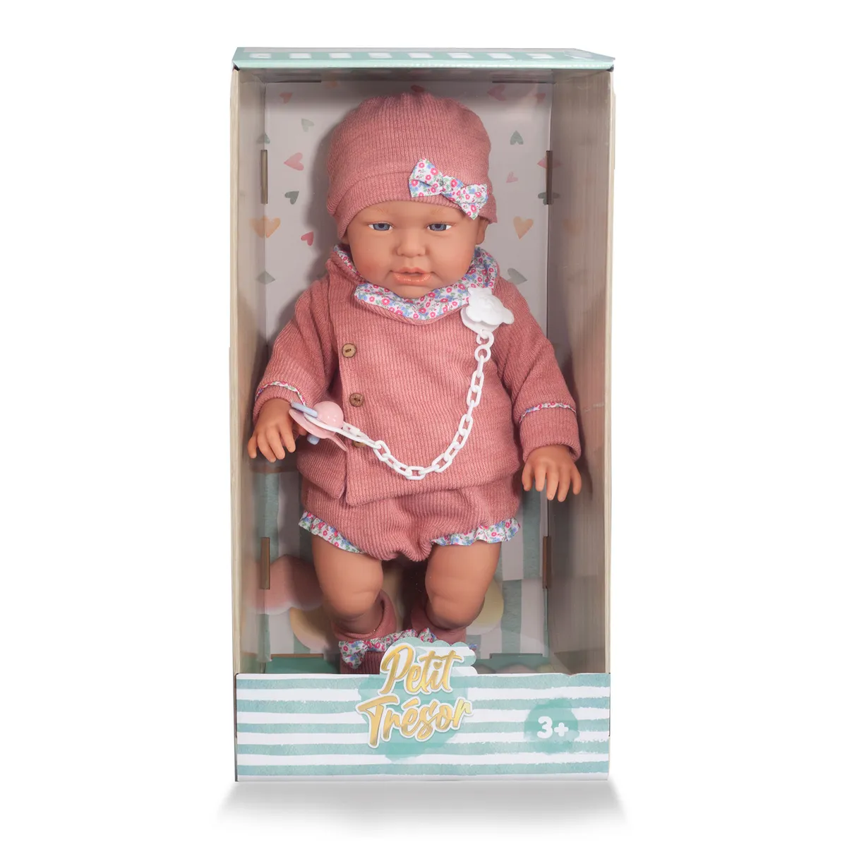 PETIT TRESOR - Muñeca Recién Nacida Rosado