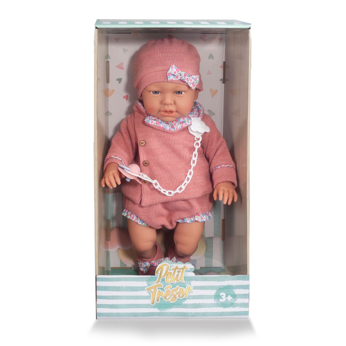 PETIT TRESOR - Muñeca Recién Nacida Rosado