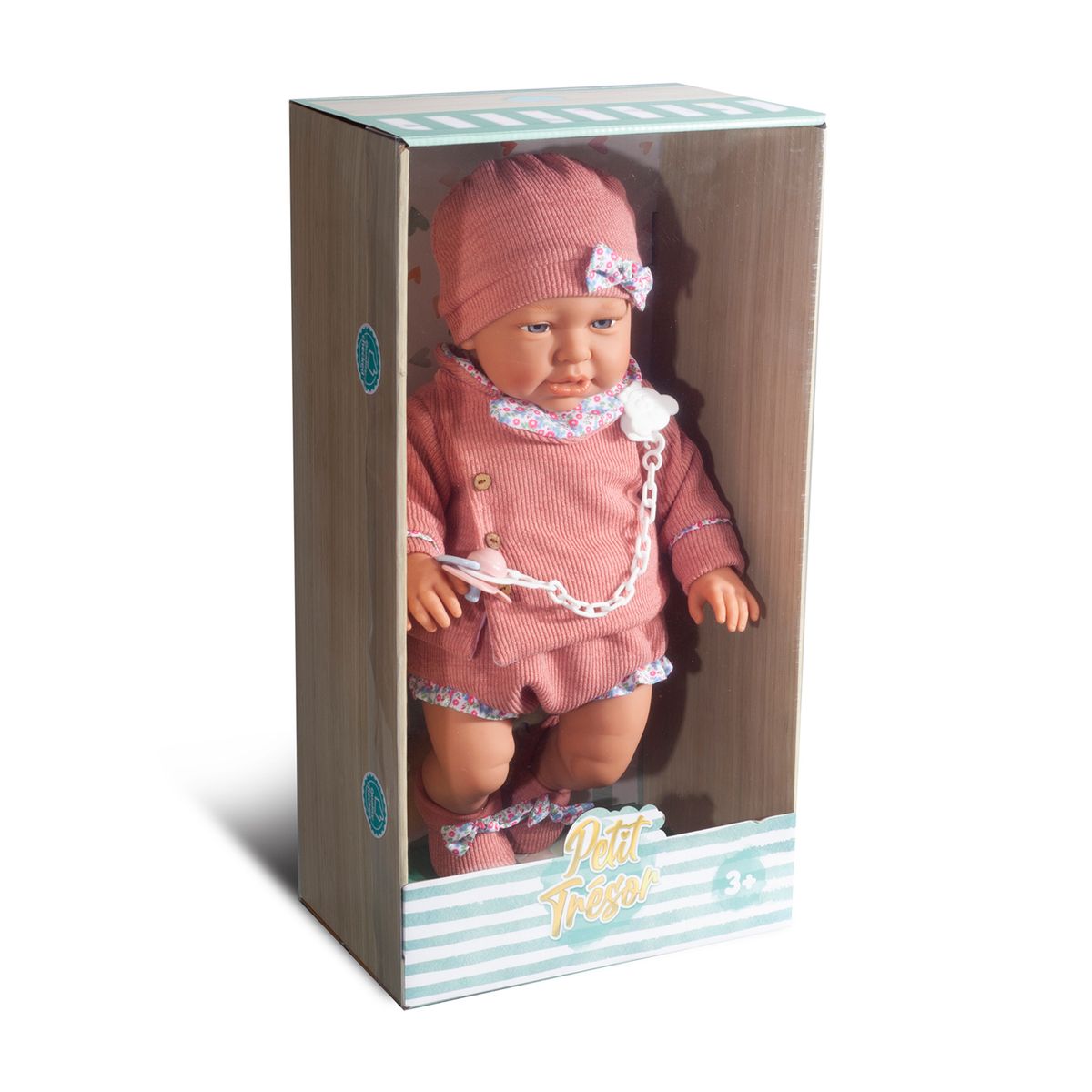 PETIT TRESOR - Muñeca Recién Nacida Rosado