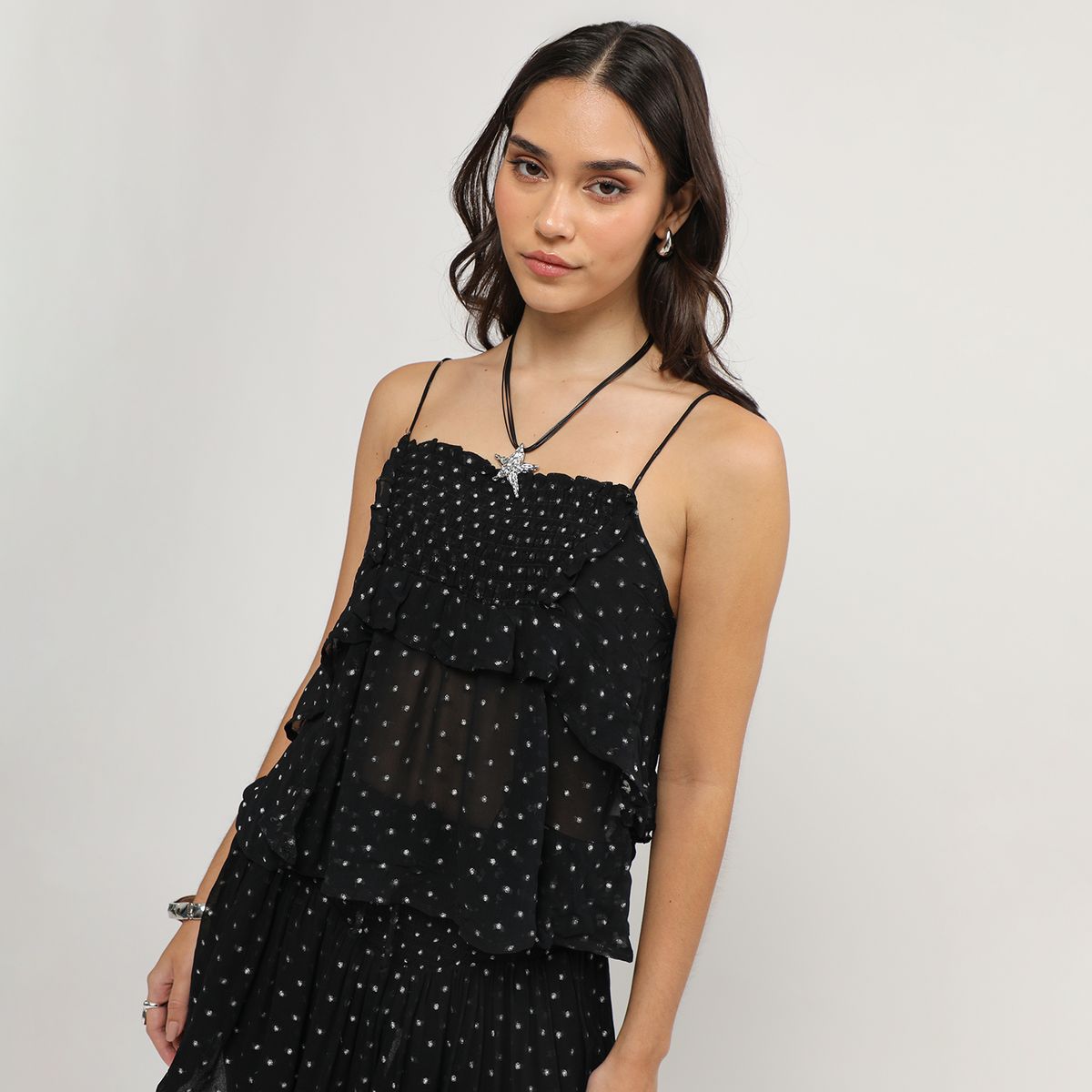 SYBILLA - Blusa Sin Mangas Mujer Sybilla