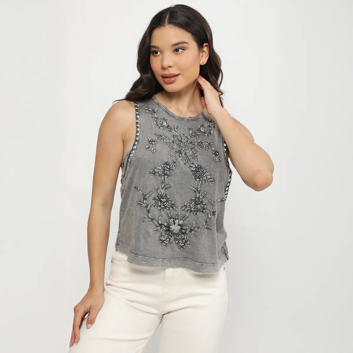 DENIMLAB - Polo Sin Mangas Mujer Denimlab