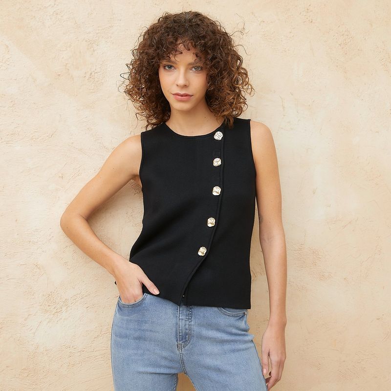 BASEMENT - Chaleco Casual Mujer Basement