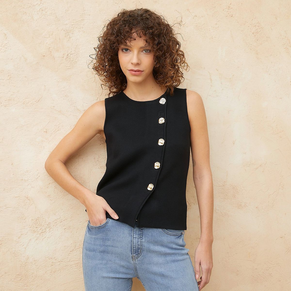 BASEMENT - Chaleco Casual Mujer Basement