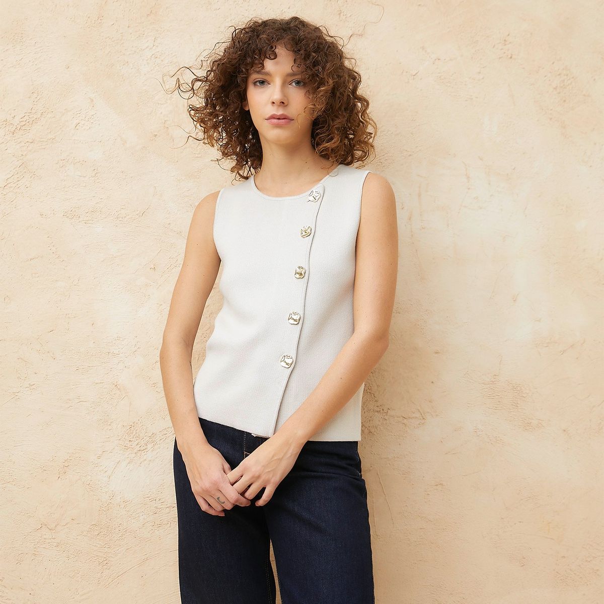 BASEMENT - Chaleco Casual Mujer Basement