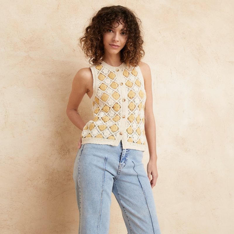 BASEMENT - Chaleco Casual Mujer Basement