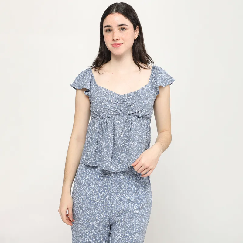 AMERICAN ABBEY - Blusa Manga Corta Mujer American Abbey