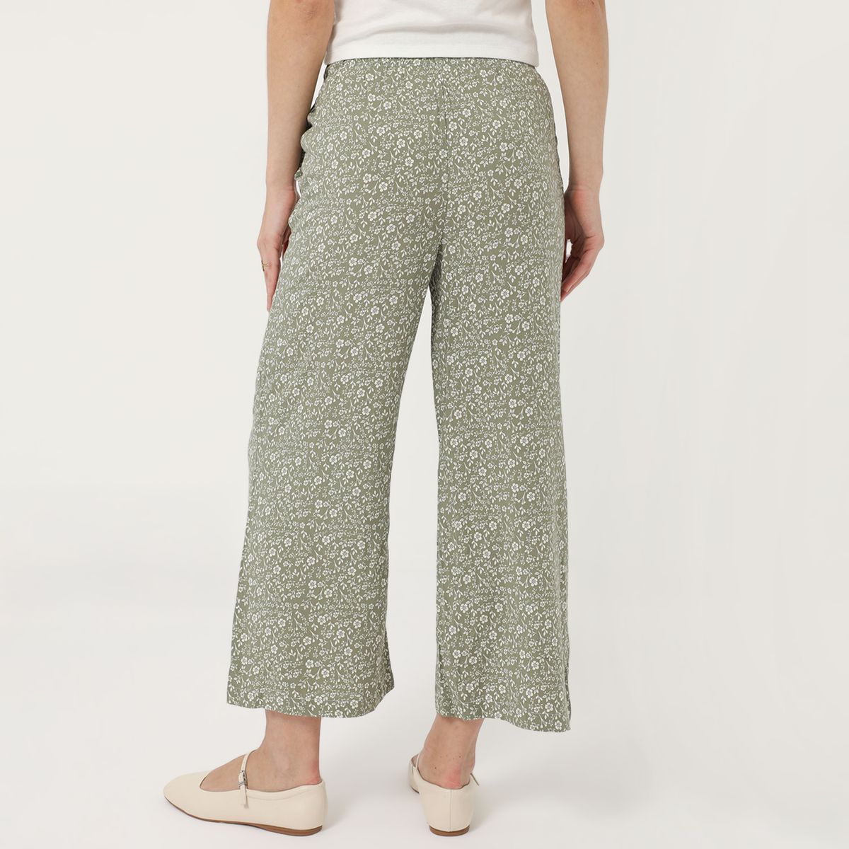 AMERICAN ABBEY - Pantalón Culotte Tiro Medio Mujer American Abbey