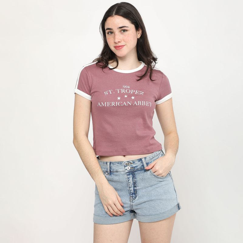 AMERICAN ABBEY - Polo 100% Algodón Mujer American Abbey