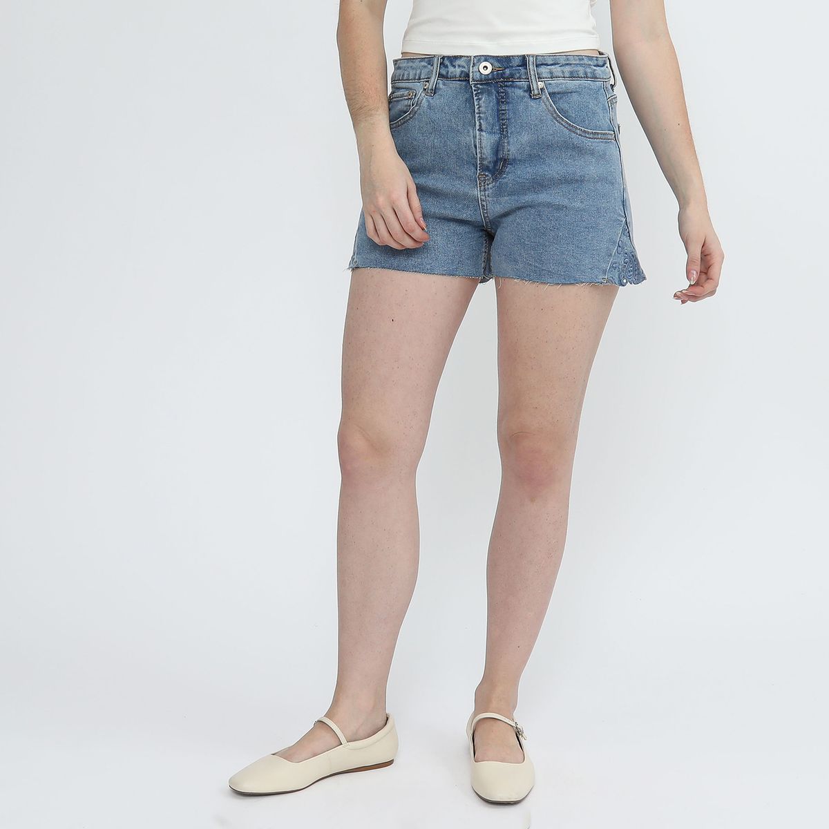 AMERICAN ABBEY - Short Tiro Medio Mujer American Abbey