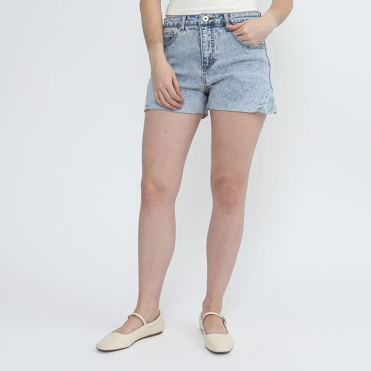 AMERICAN ABBEY - Short Tiro Medio Mujer American Abbey