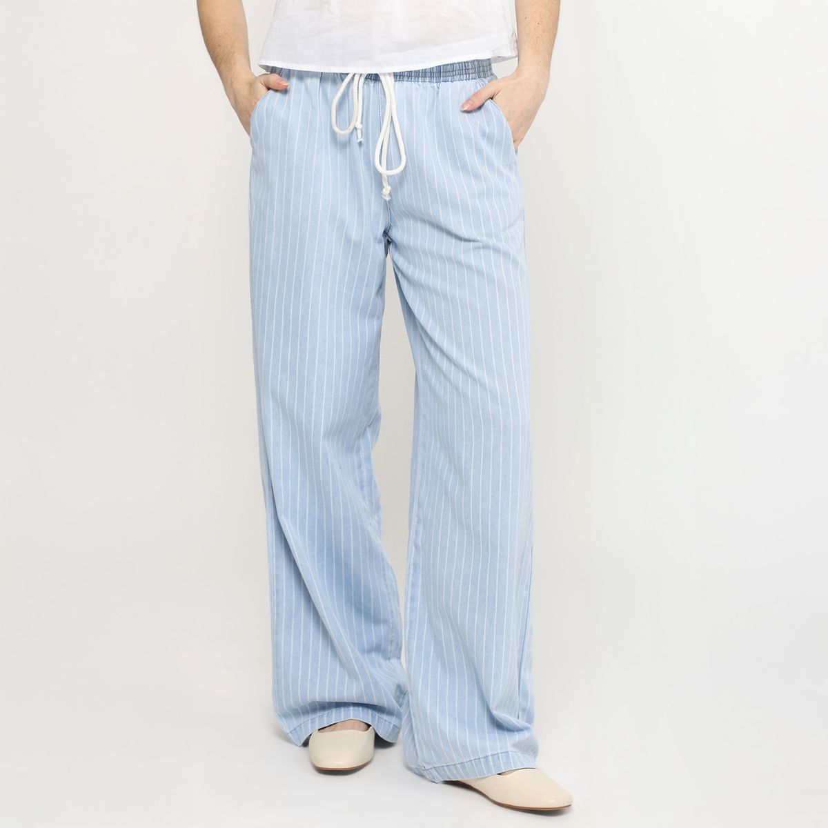 AMERICAN ABBEY - Pantalón Straight Tiro Medio Mujer American Abbey