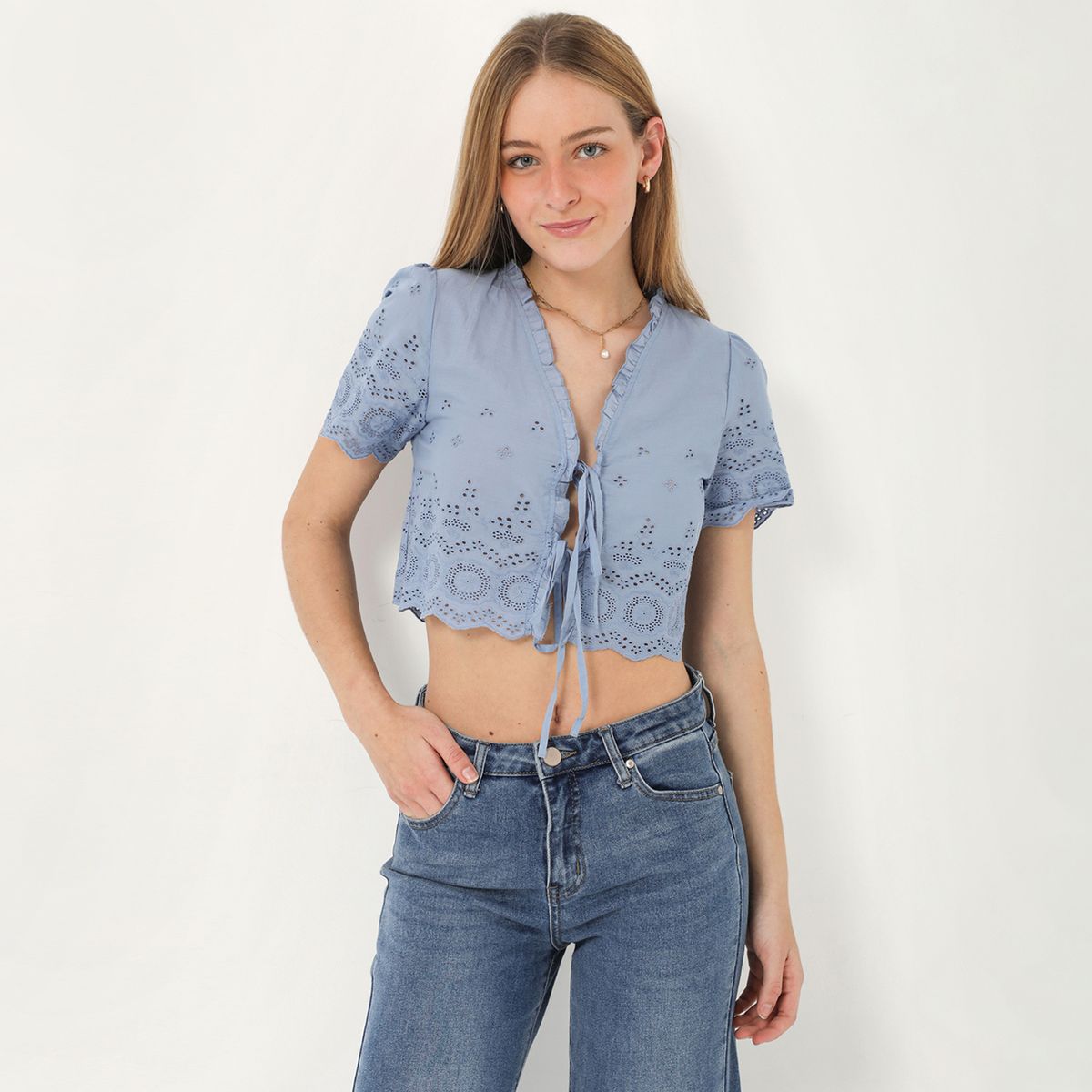 AMERICAN ABBEY - Blusa Manga Corta Mujer American Abbey