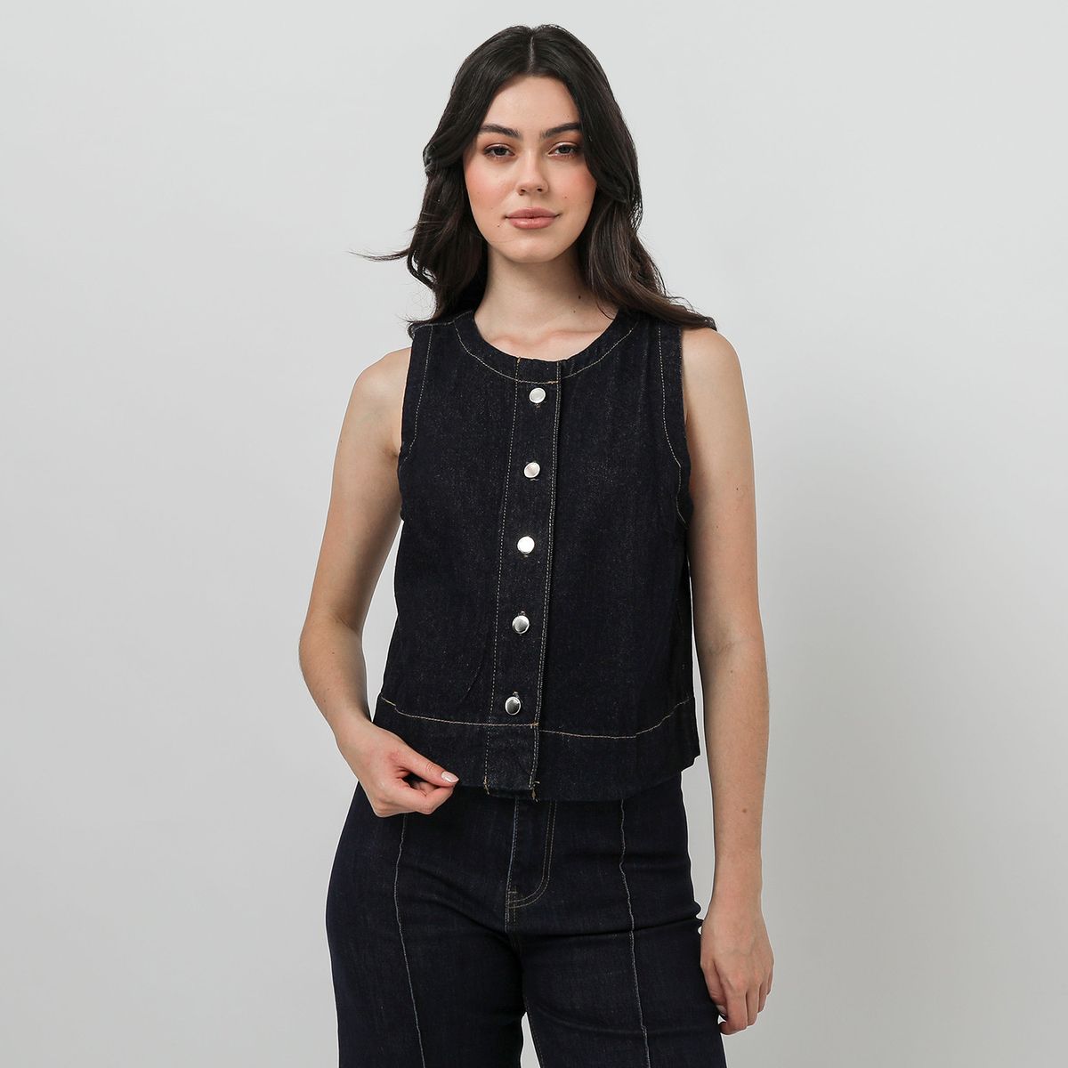 BASEMENT - Chaleco Casual Mujer Basement