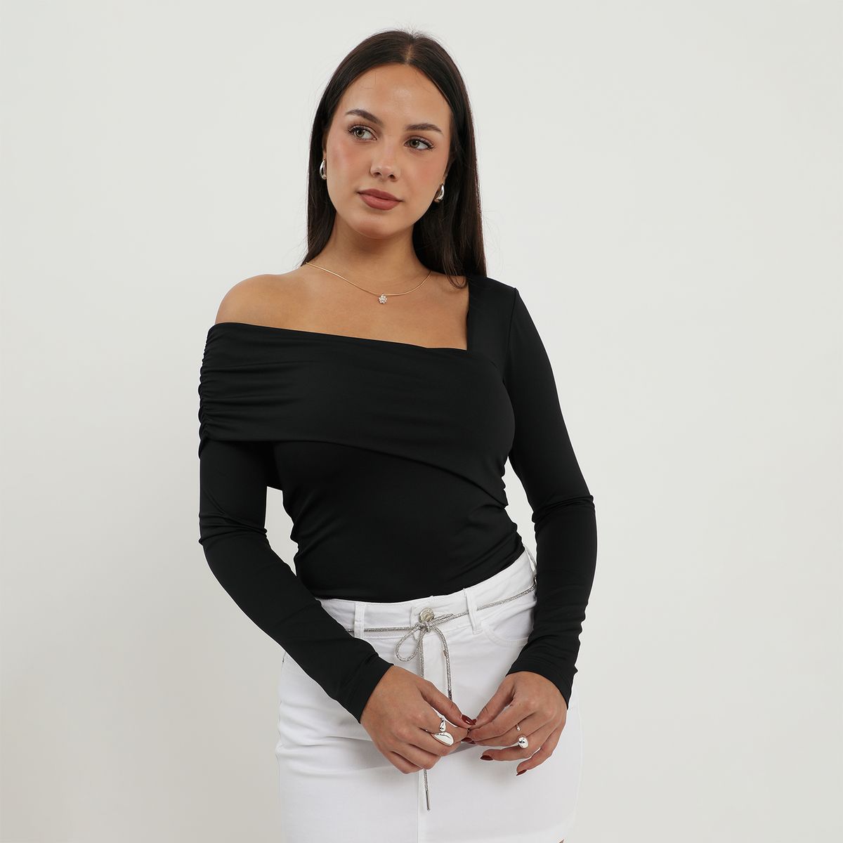 MOSSIMO - Polo Manga Larga Mujer Mossimo