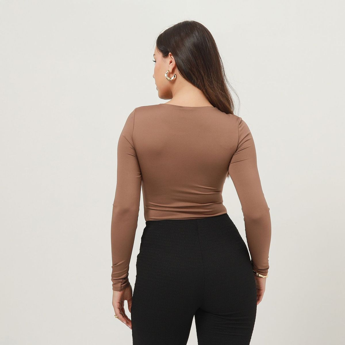 MOSSIMO - Body Manga Larga Mujer Mossimo