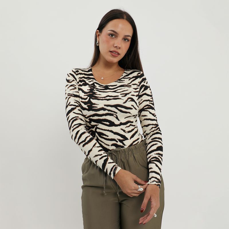 MOSSIMO - Body Manga Larga Mujer Mossimo