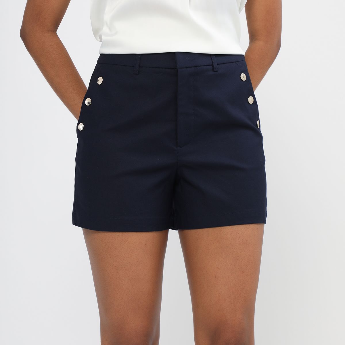 ELLE - Short Tiro Alto Mujer Elle