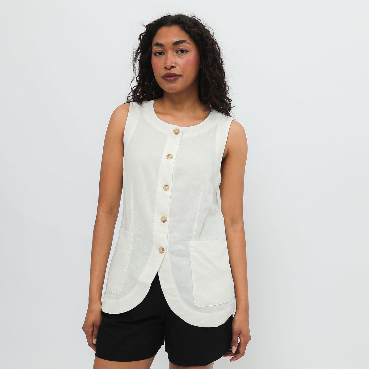 ELLE - Blusa Casual Mujer Elle