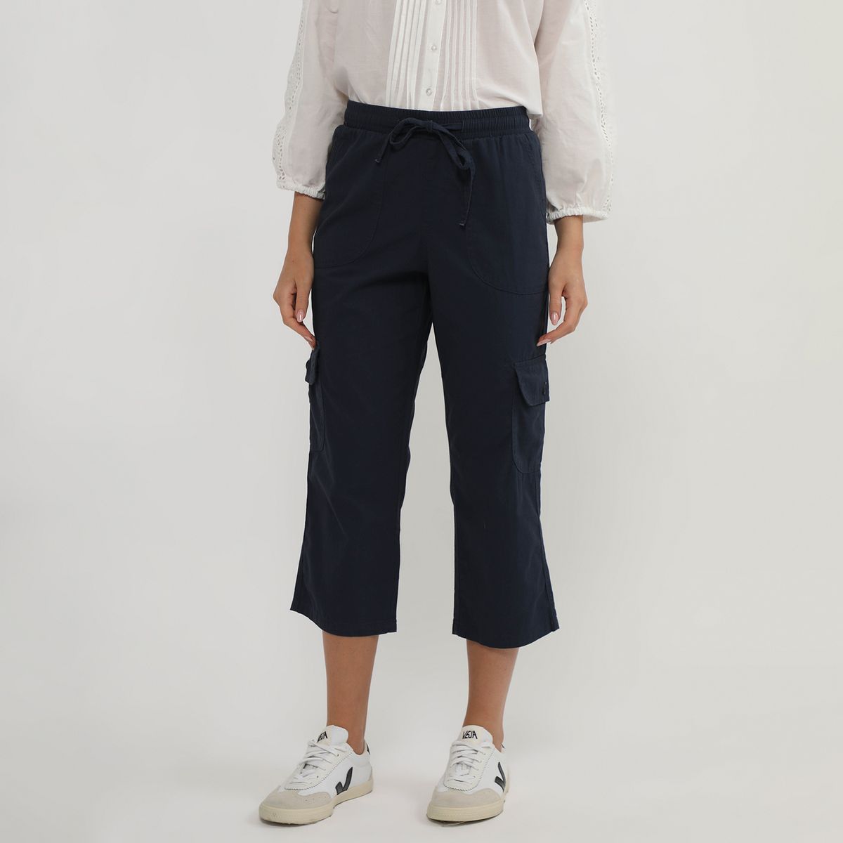 UNIVERSITY CLUB - Pantalón Capri Tiro Medio Mujer University Club