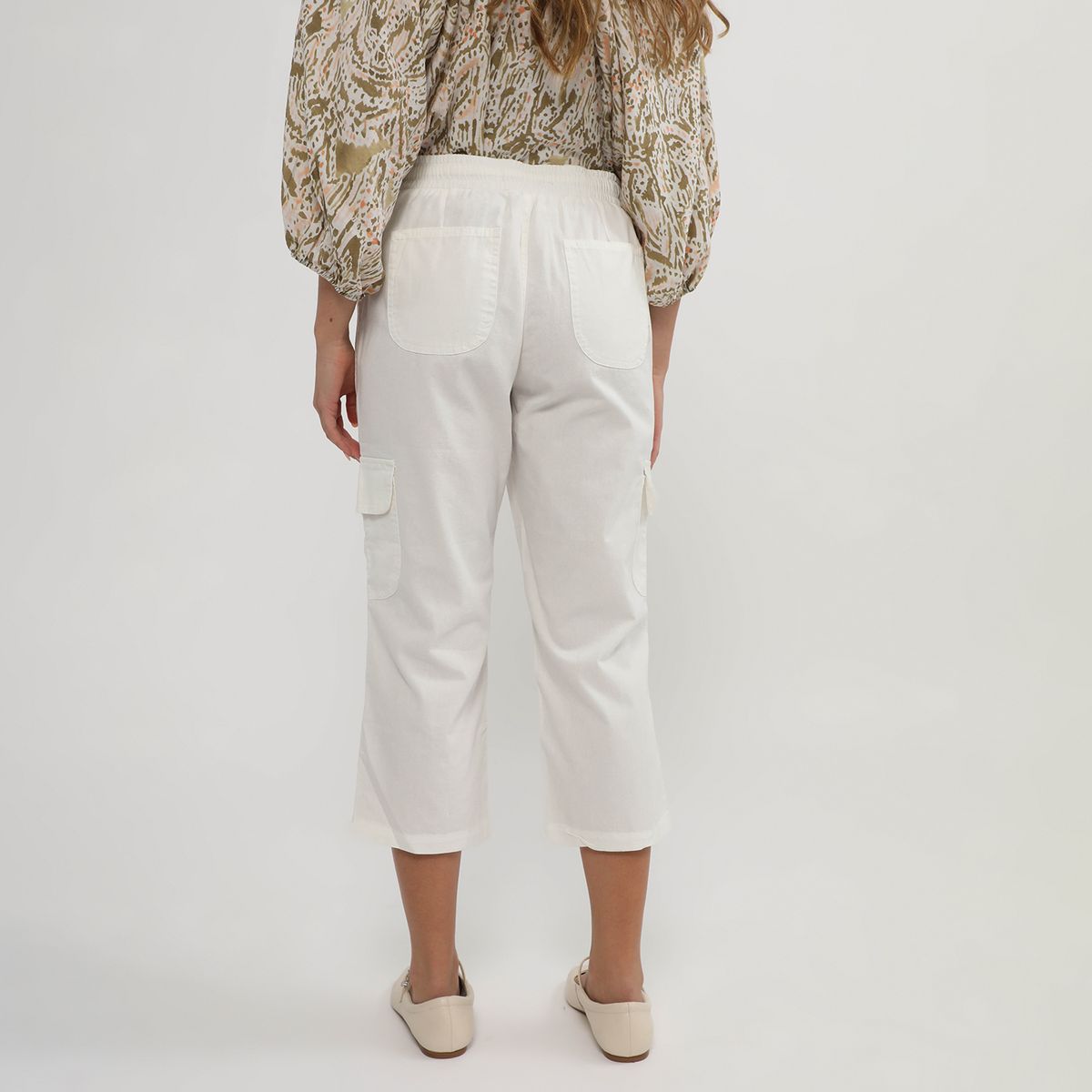 UNIVERSITY CLUB - Pantalón Capri Tiro Medio Mujer University Club