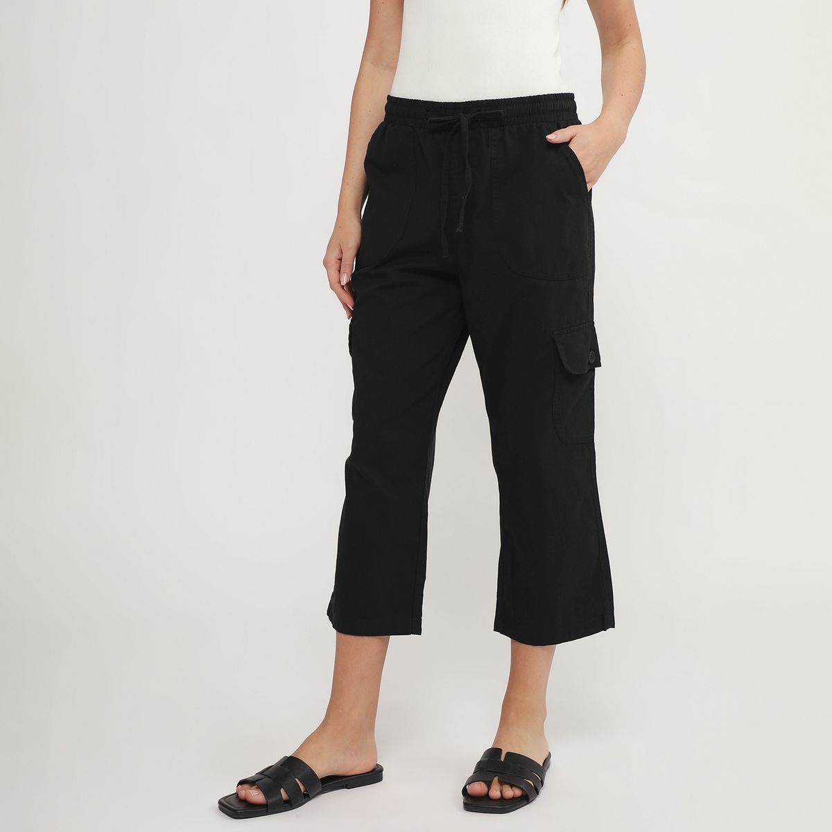 UNIVERSITY CLUB - Pantalón Capri Tiro Medio Mujer University Club