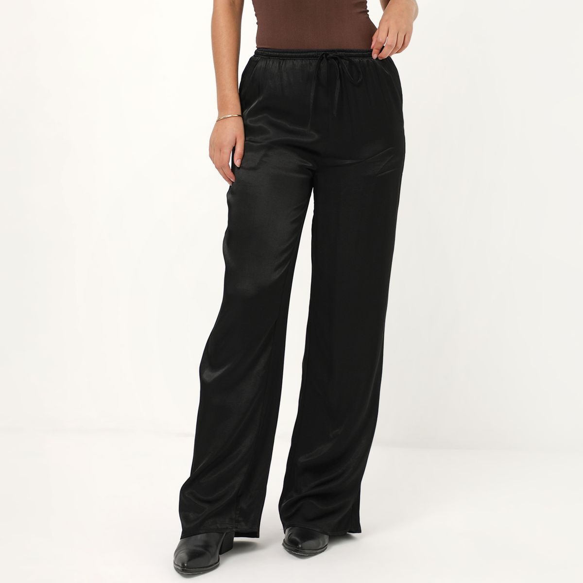 DENIMLAB - Pantalón Fluido Tiro Medio Mujer Denimlab