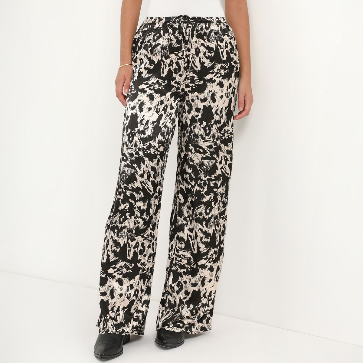 DENIMLAB - Pantalón Fluido Tiro Medio Mujer Denimlab