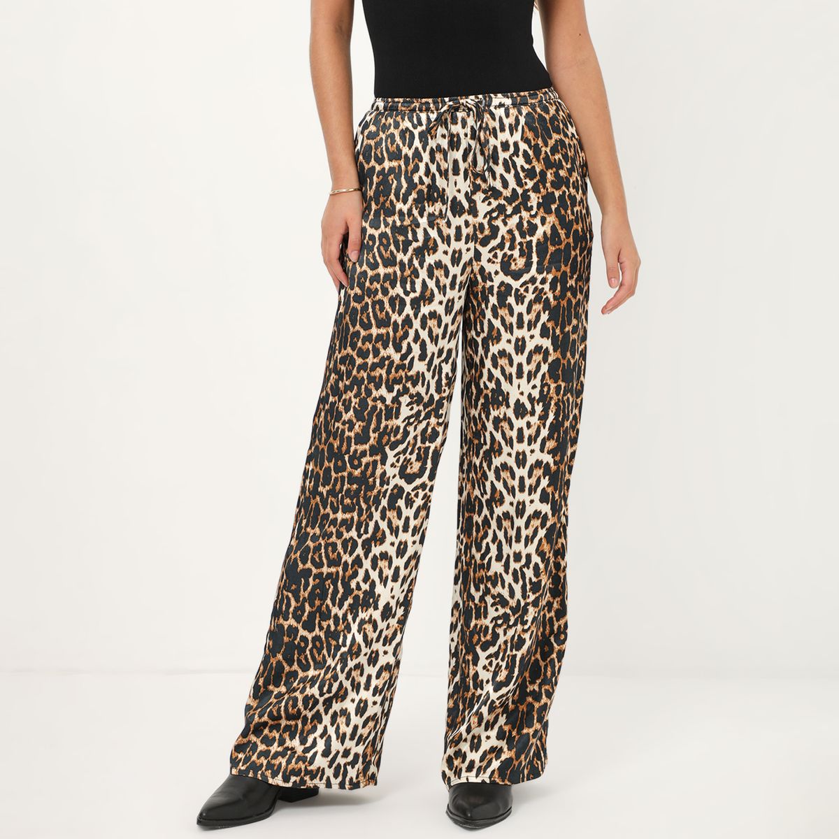 DENIMLAB - Pantalón Fluido Tiro Medio Mujer Denimlab