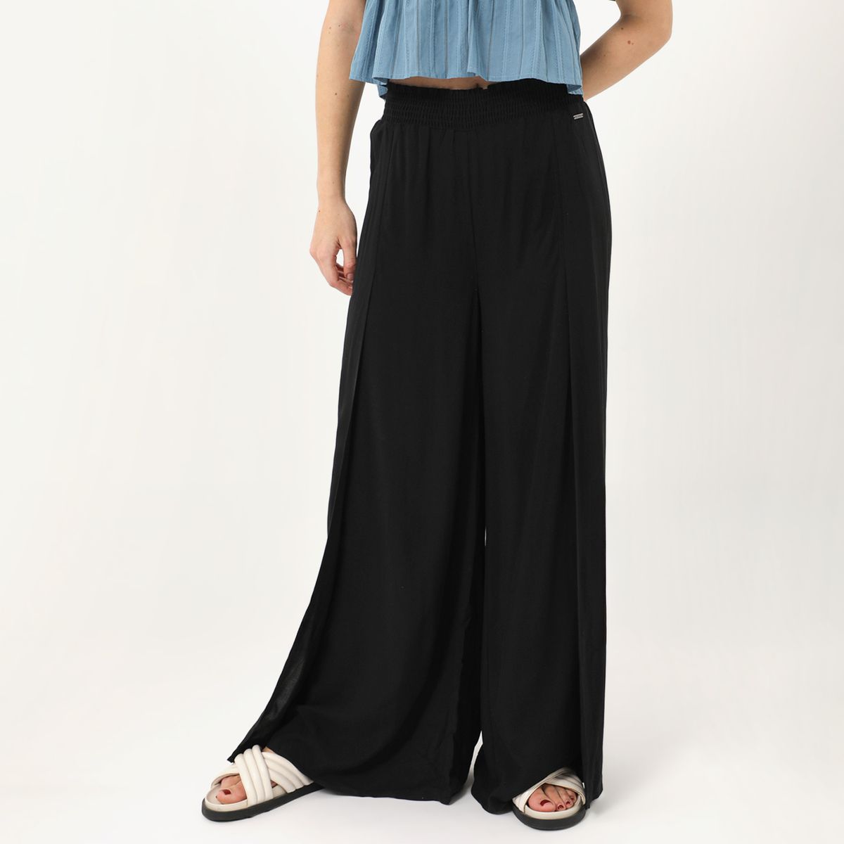 DOO AUSTRALIA - Pantalón Palazzo Tiro Medio Mujer Doo Australia