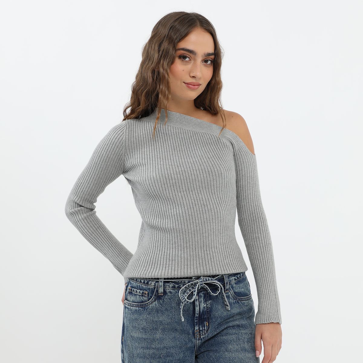 DENIMLAB - Chompa Asimétrica Mujer Denimlab