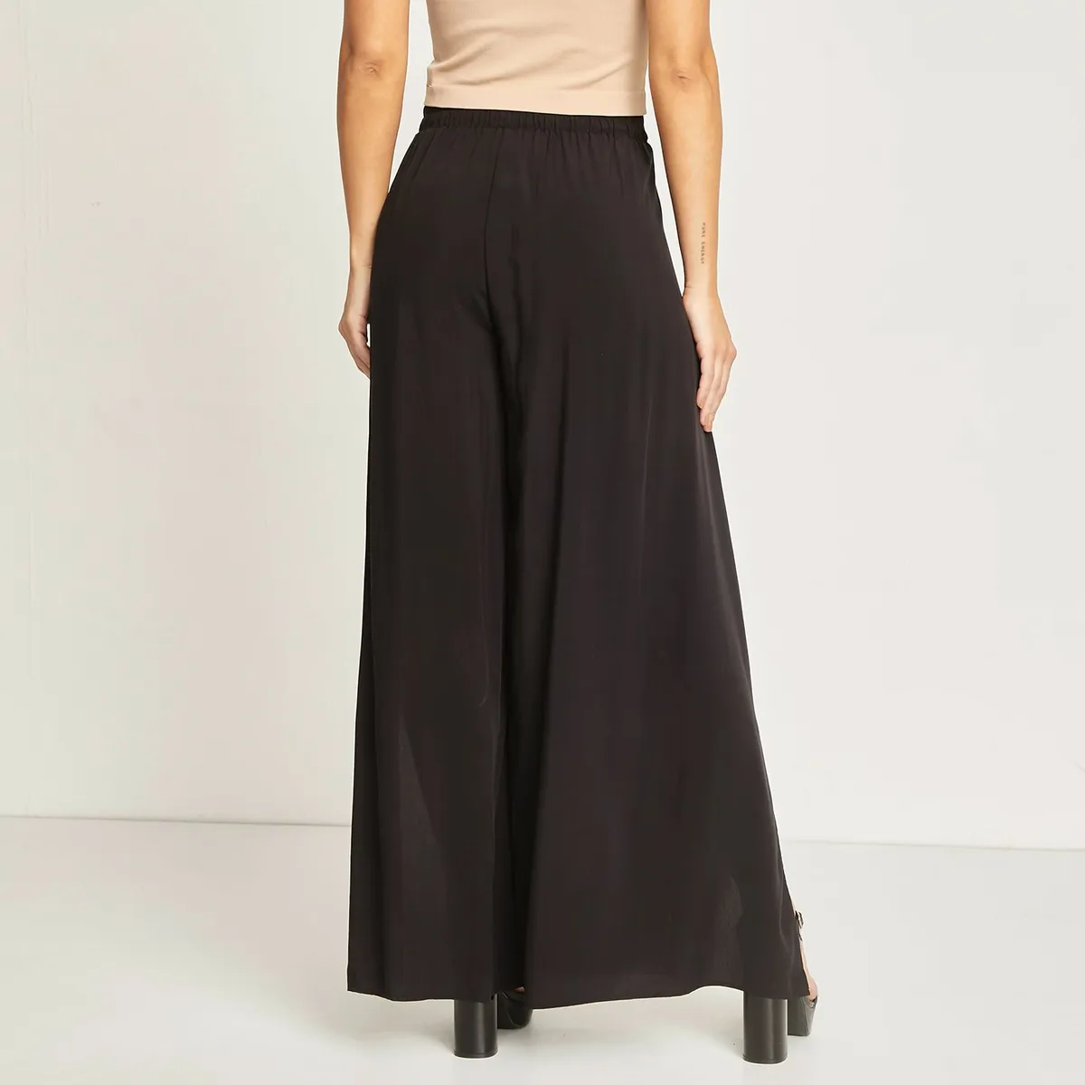 MOSSIMO - Pantalón Palazzo Tiro Alto Mujer Mossimo