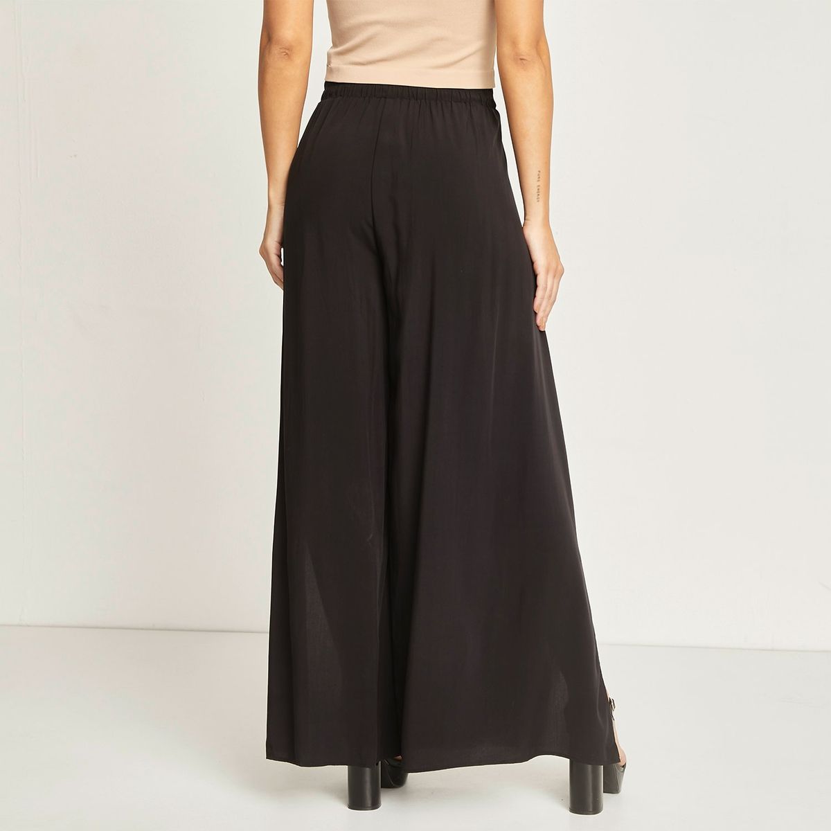 MOSSIMO - Pantalón Palazzo Tiro Alto Mujer Mossimo