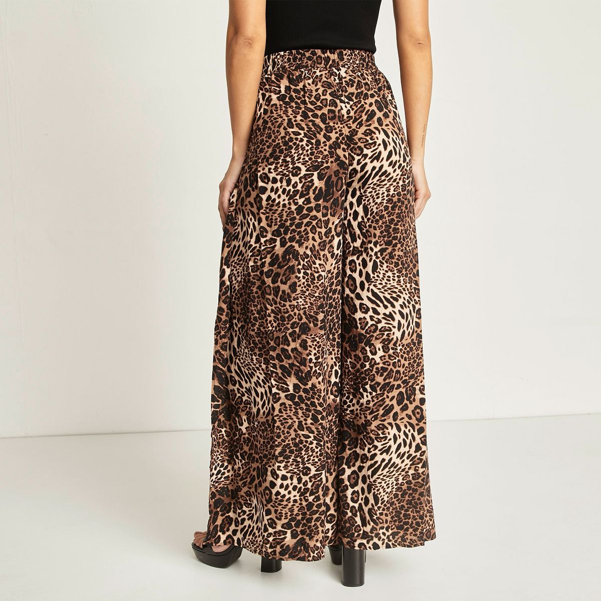 MOSSIMO - Pantalón Palazzo Tiro Alto Mujer Mossimo