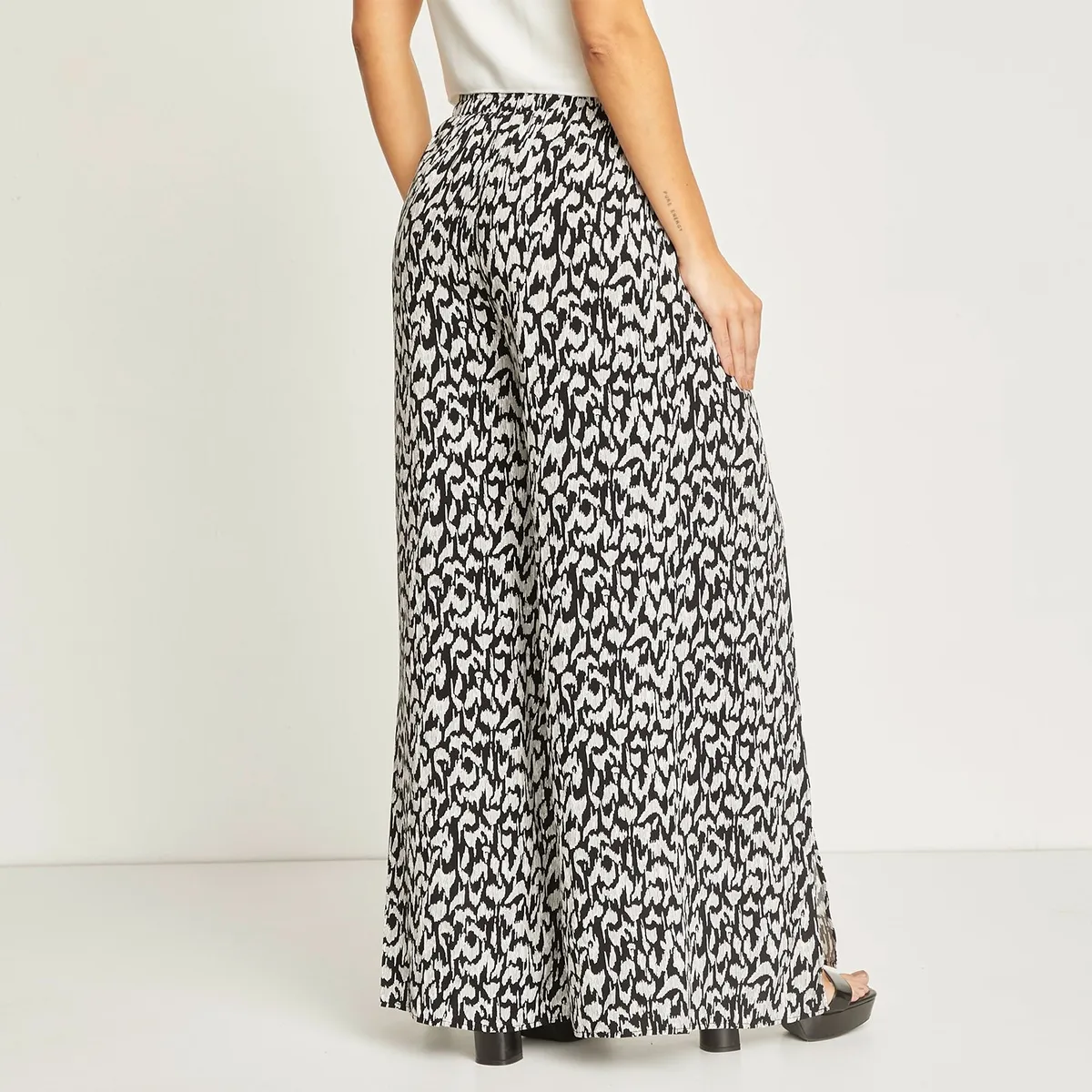 MOSSIMO - Pantalón Palazzo Tiro Alto Mujer Mossimo