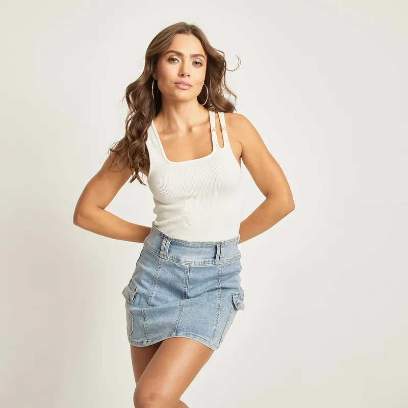 MOSSIMO - Polo Sin Mangas Mujer Mossimo