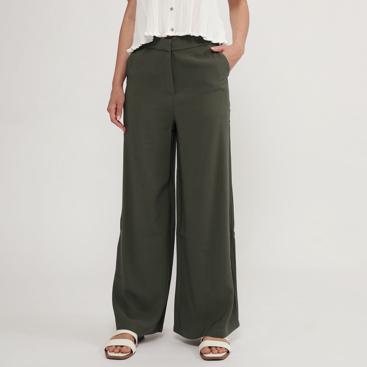 UNIVERSITY CLUB - Pantalón Sastre Tiro Alto Mujer University Club