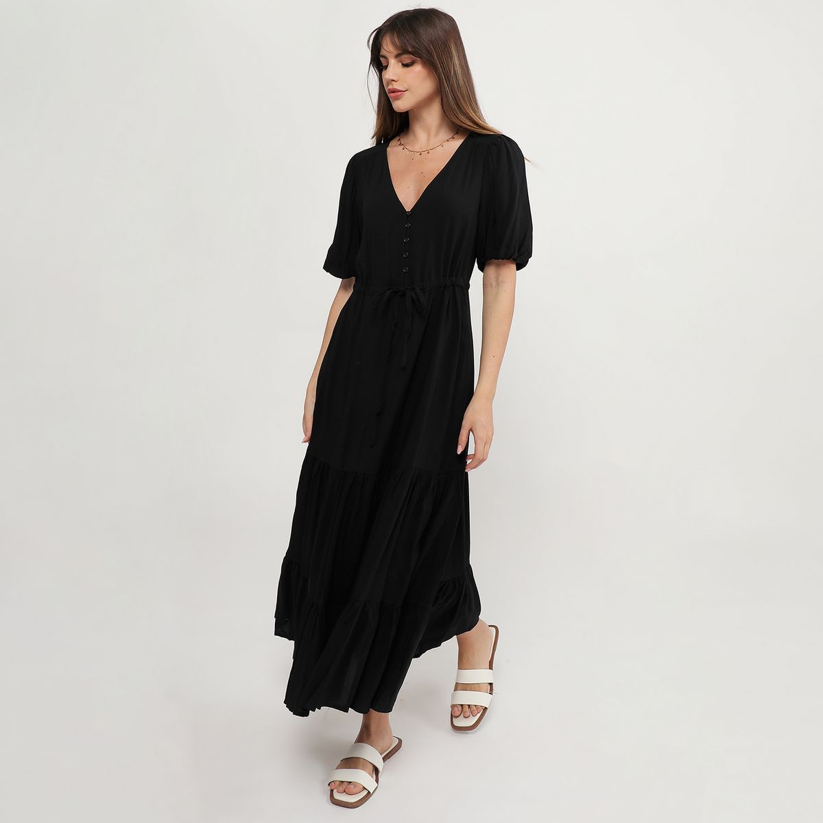 BASEMENT - Vestido Largo Mujer Basement