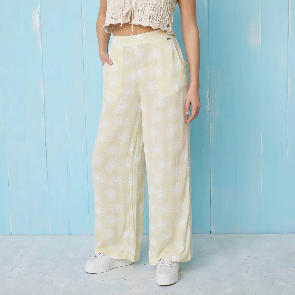 DOO AUSTRALIA - Pantalón Palazzo Tiro Medio Mujer Doo Australia